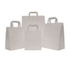 Paper bags with folded handles