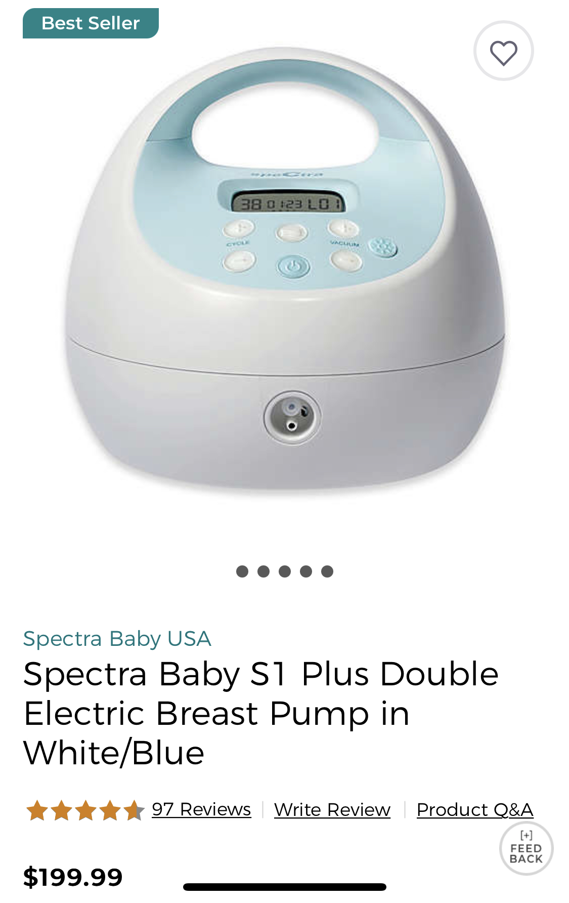 Spectra S1 double breast pump and accessories