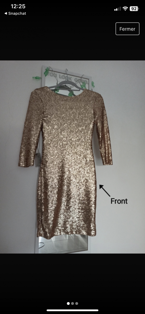 Robe sequins 