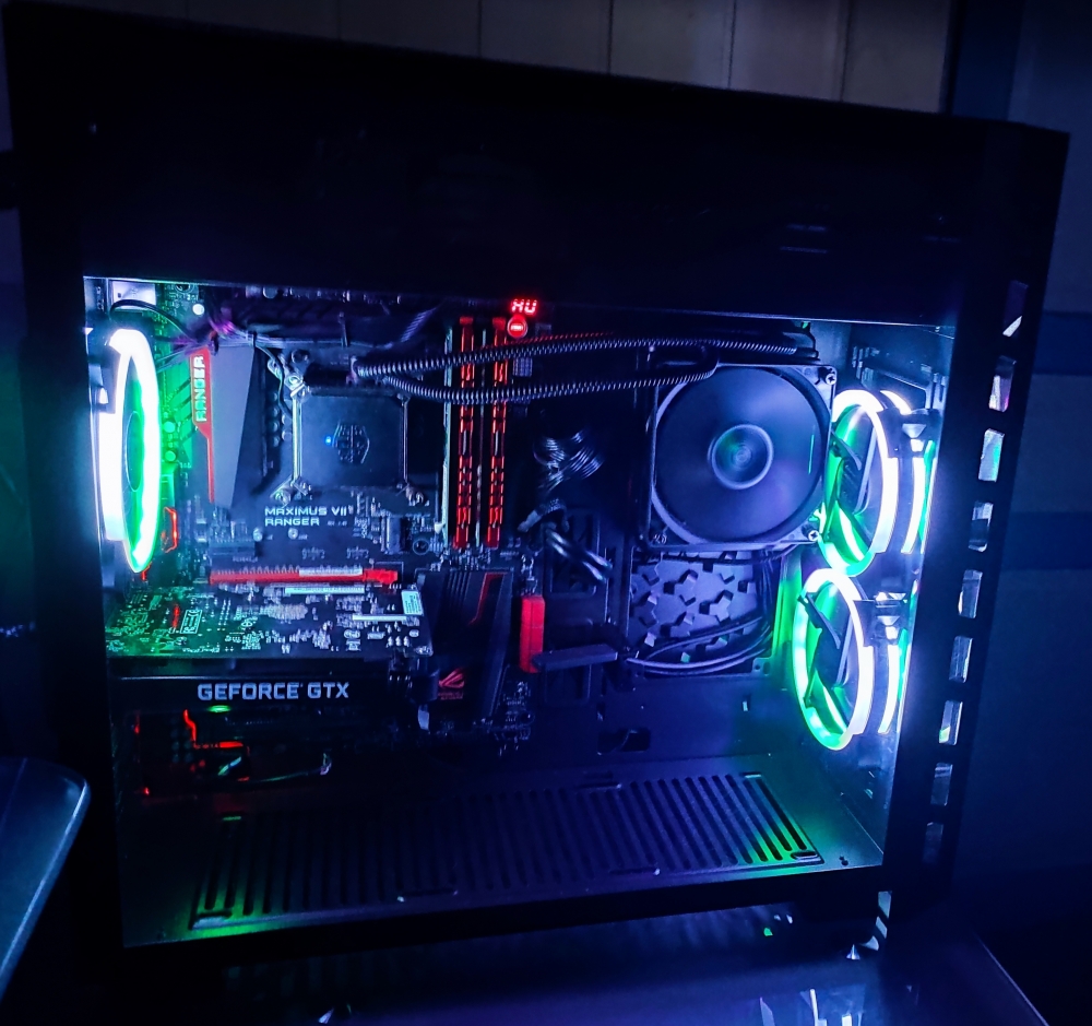 PC Gamers Reconditionné - I7 4790  -ASUS Maximus VII - GTX 1650  Geforce 4 GO- SSD NVME  500 GO - DDR3 16 GO ( 2x 8 GO) - Watercooling