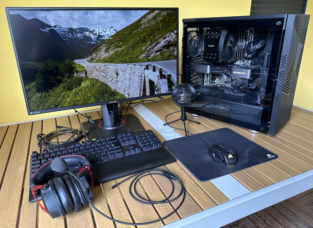 Set-up PC Gaming complet | RTX 3080 | I7 11700K | 32Go RAM | 2To stockage SSD | Ecran 27” 2,5K 165Hz | Clavier Logitech G513 | Souris Corsair, Casque-micro HyperX et Micro Blue offerts