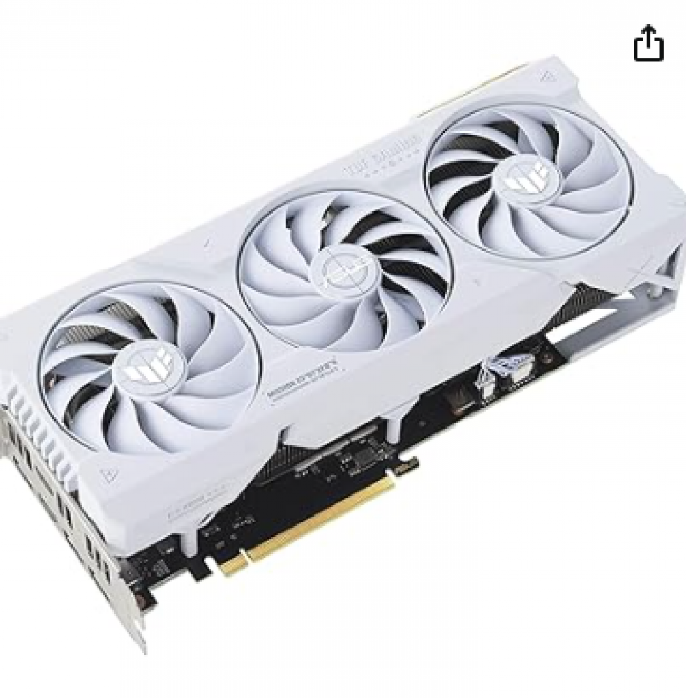 ASUS TUF Gaming NVIDIA GeForce RTX 4070 Ti Super White OC Edition – Carte Graphique Gaming (16GB GDDR6X, PCIe 4.0, HDMI 2.1a, DisplayPort 1.4a)