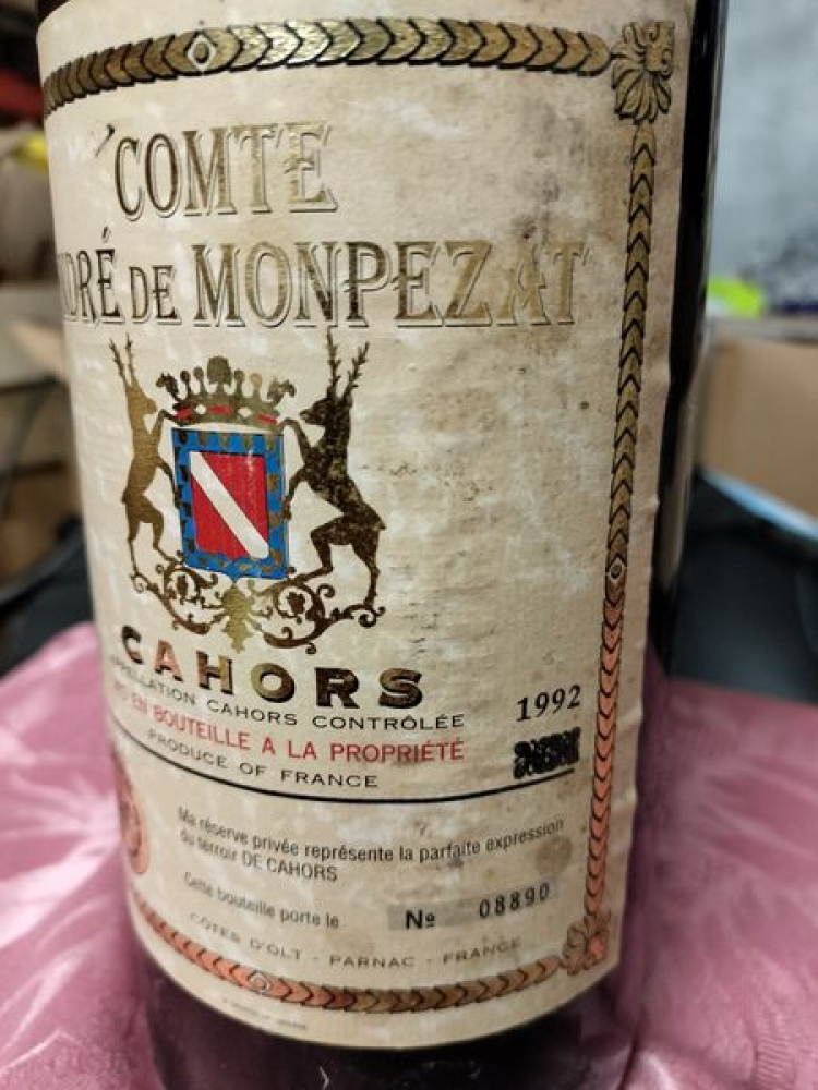 Magnum de Vin de Cahors 1992