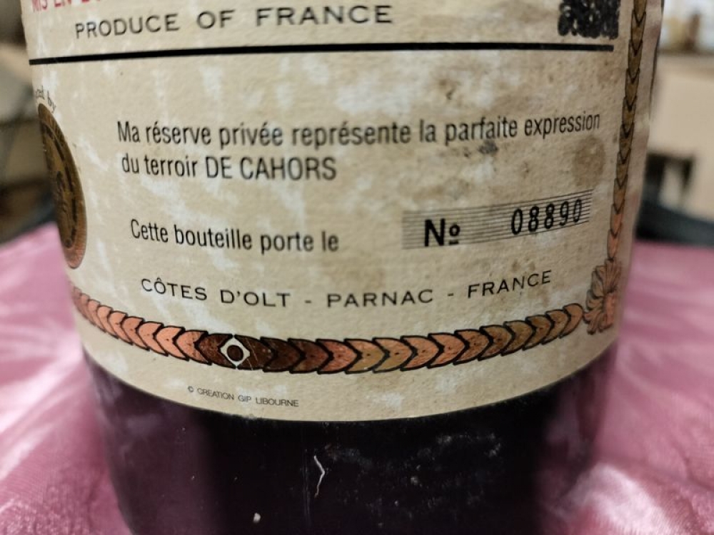 Magnum de Vin de Cahors 1992