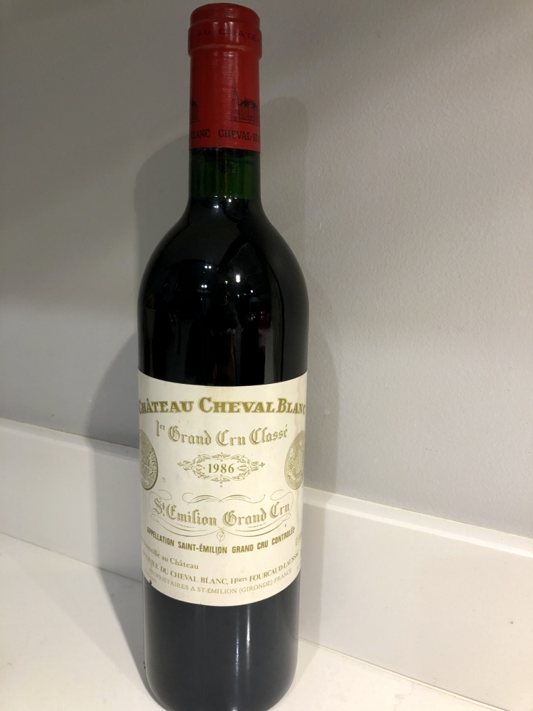 Château cheval blanc 1er Grand Cru classé 1986