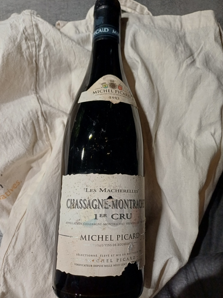 Chassagne montrachet 1er cru rouge les macherelles