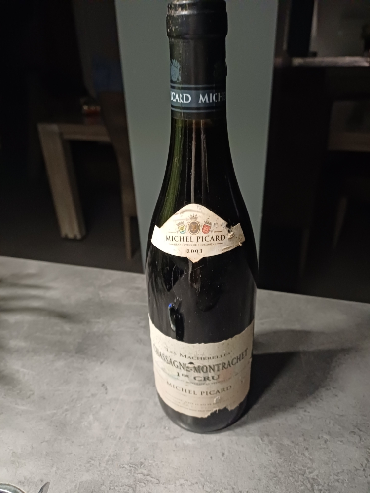 Chassagne montrachet 1er cru rouge les macherelles