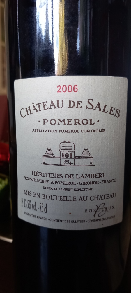 Pomerol Château de Sales 2006