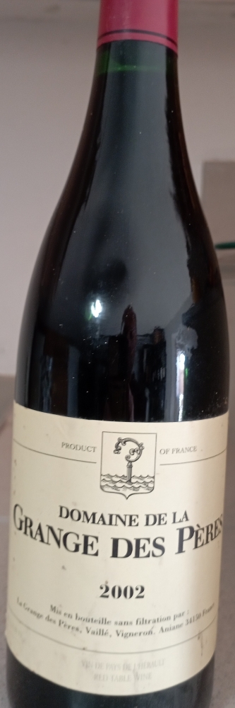DOMAINE DE LA GRANGE DES PERES ROUGE 2002 IGRP LANGUEDOC 