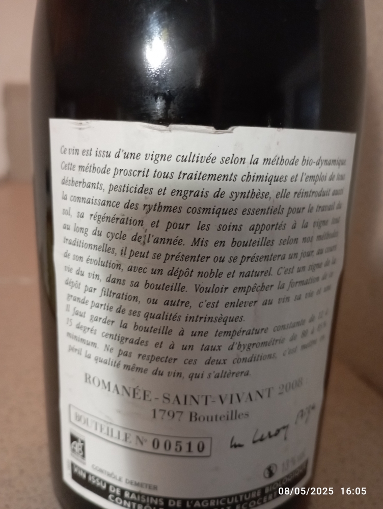 Vosne Romanée 1998 Domaine René Engel