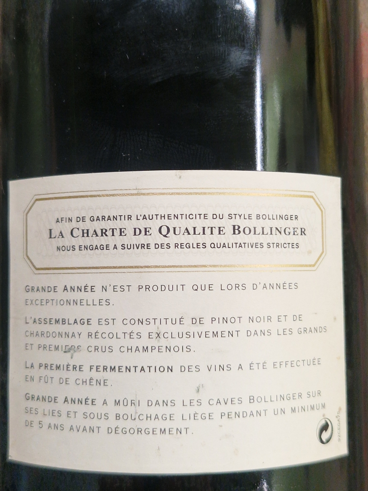 Bollinger Grande Année 1990
