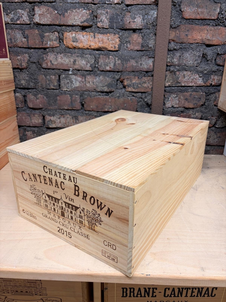 Cantenac Brown 2015 – Margaux – Caisse bois d’origine – 12 bouteilles