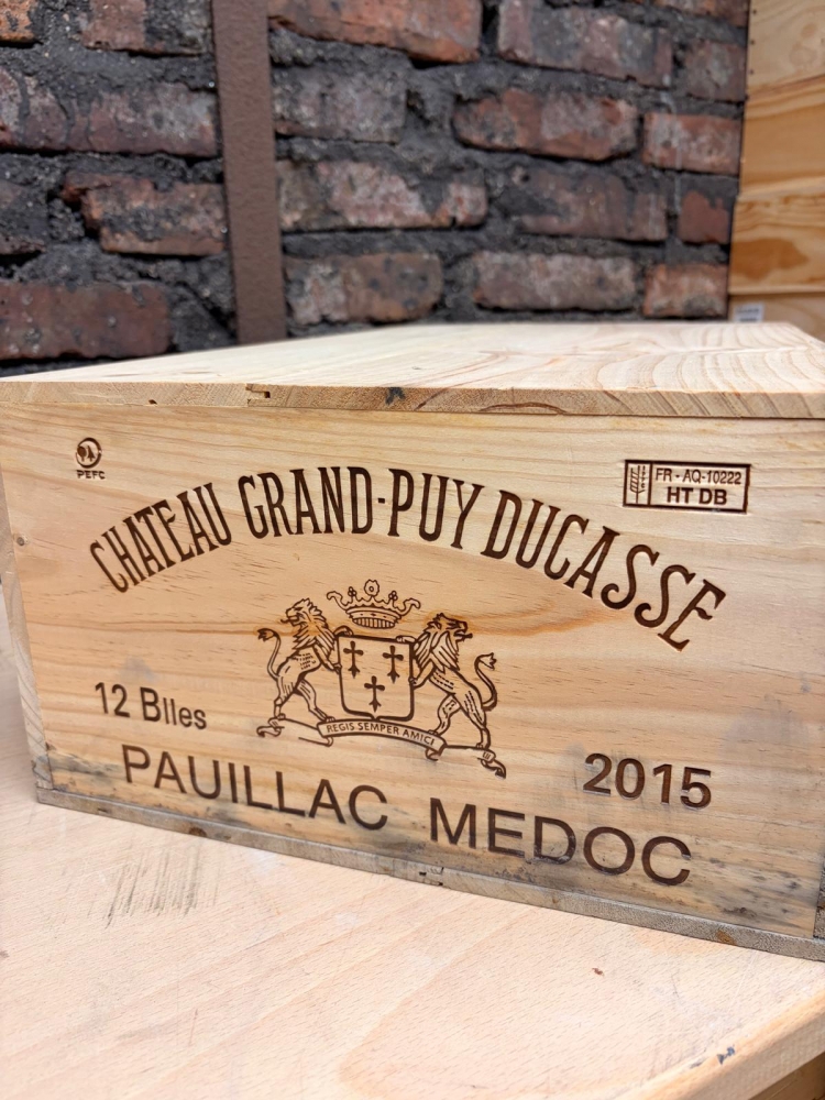 Grand Puy Ducasse 2015 – Pauillac – Caisse bois d’origine – 12 bouteilles