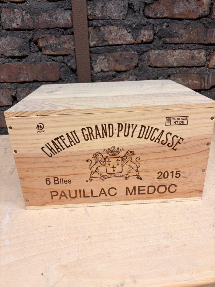 Grand Puy Ducasse 2015 – Pauillac – Caisse bois d’origine – 6 bouteilles