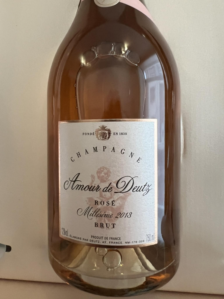 Coffret Champagne Rosé Amour de DEUTZ et ses coupes en crystal 