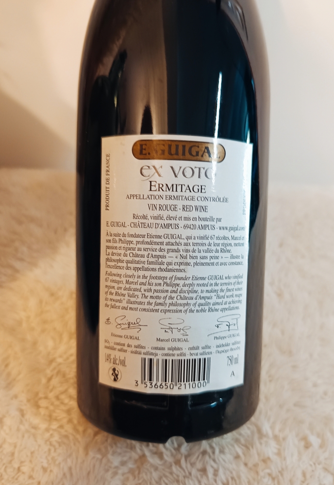 Ermitage Ex Voto Guigal 2012