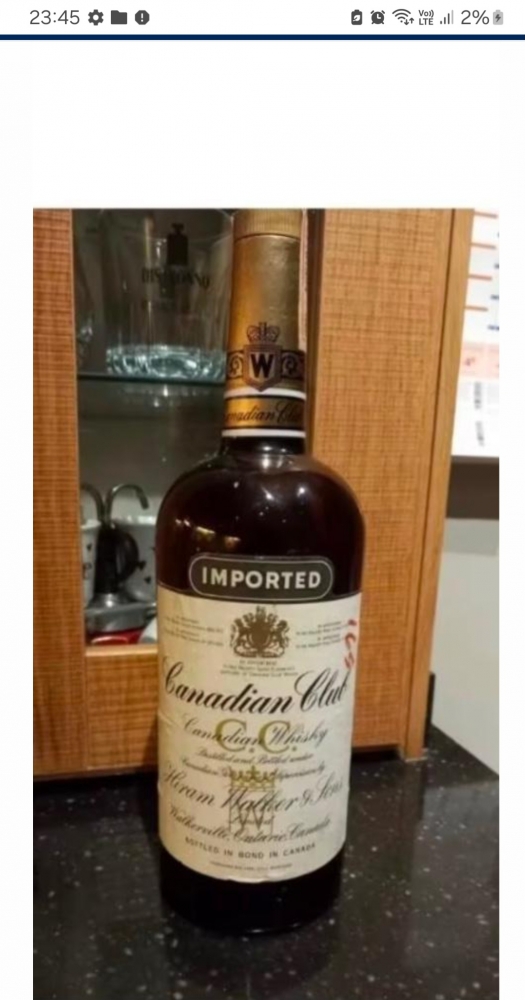Whisky Canadian Club 1960
