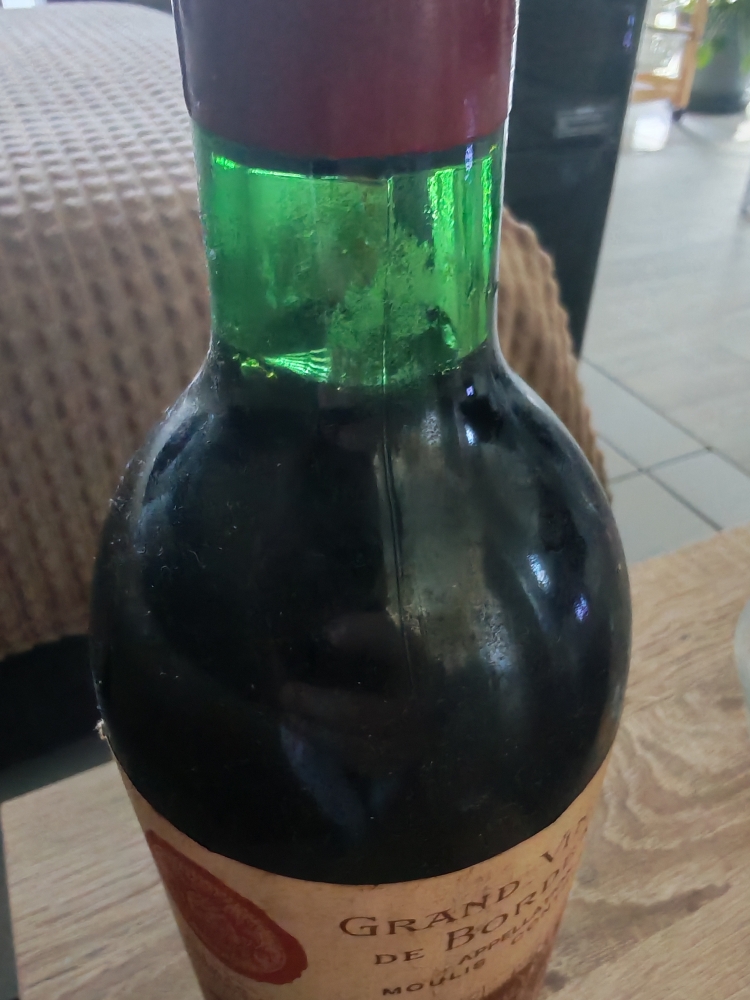 Vin Château Moulis 1978 pour décoration