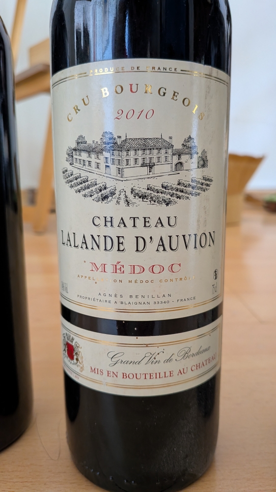 Lot 3 bouteilles Château Lalande d’Auvion 2010 – Médoc Cru Bourgeois