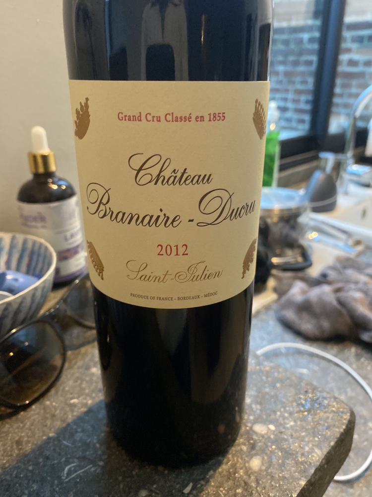 Vente d’un lot de 2 bouteilles de Château Branaire-Ducru