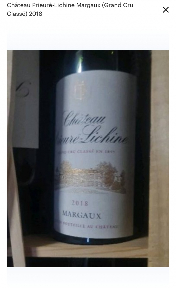 Château prieuré lichine 2018