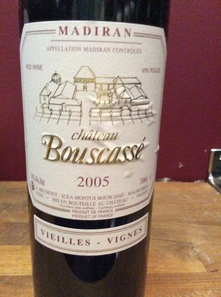 MADIRAN Château BOUSCASSE Vieilles vignes 2005