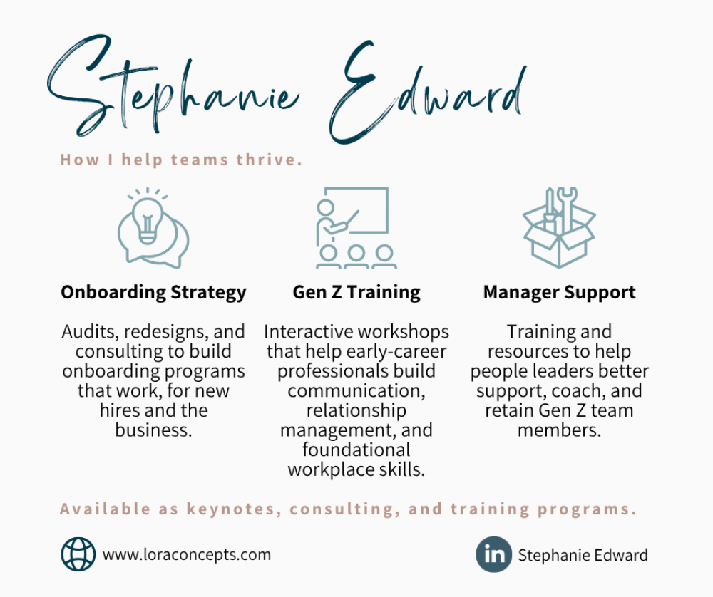 Onboarding, Gen Z & Manager Training
