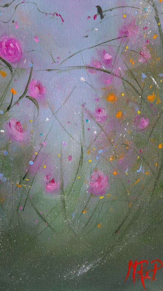 Moonlight vintage roses