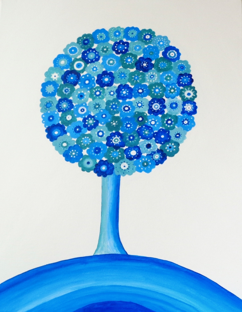 Blue Flower Tree