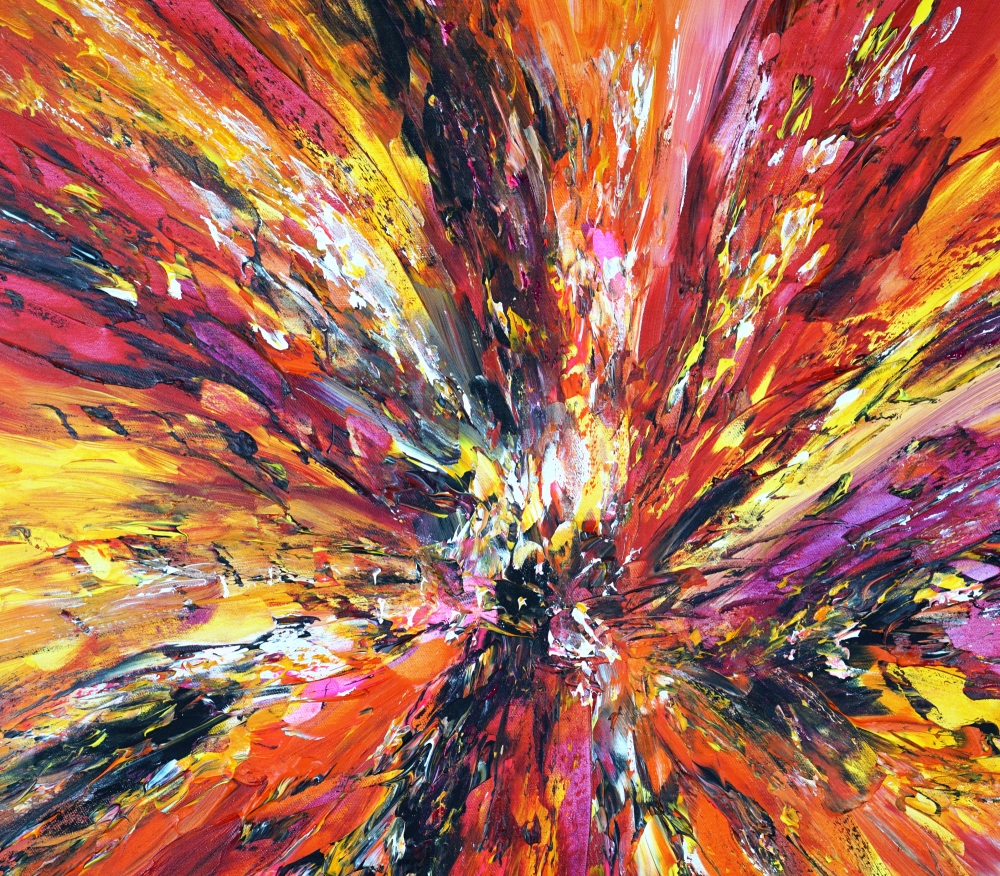 Yellow Red Abstraction XXL 5