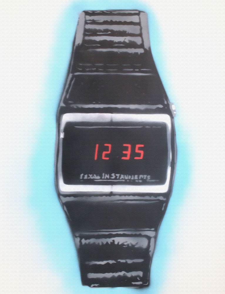 The cheap digital watch (on canvas) + FREE Digital Watch!