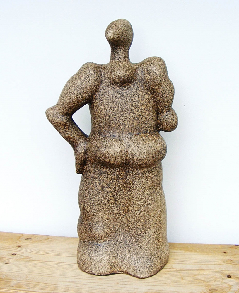 Norse Deity - Siegrune, a Valkyrie - Ceramic Sculpture