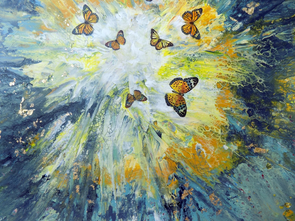 Butterflies modern art