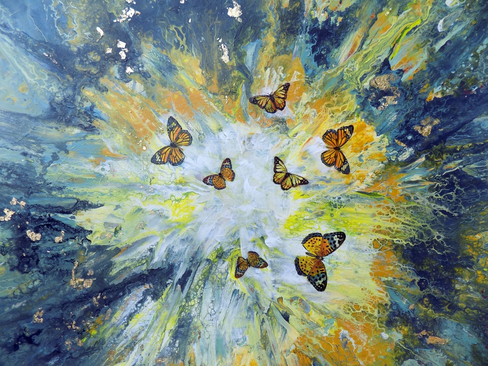 Butterflies modern art