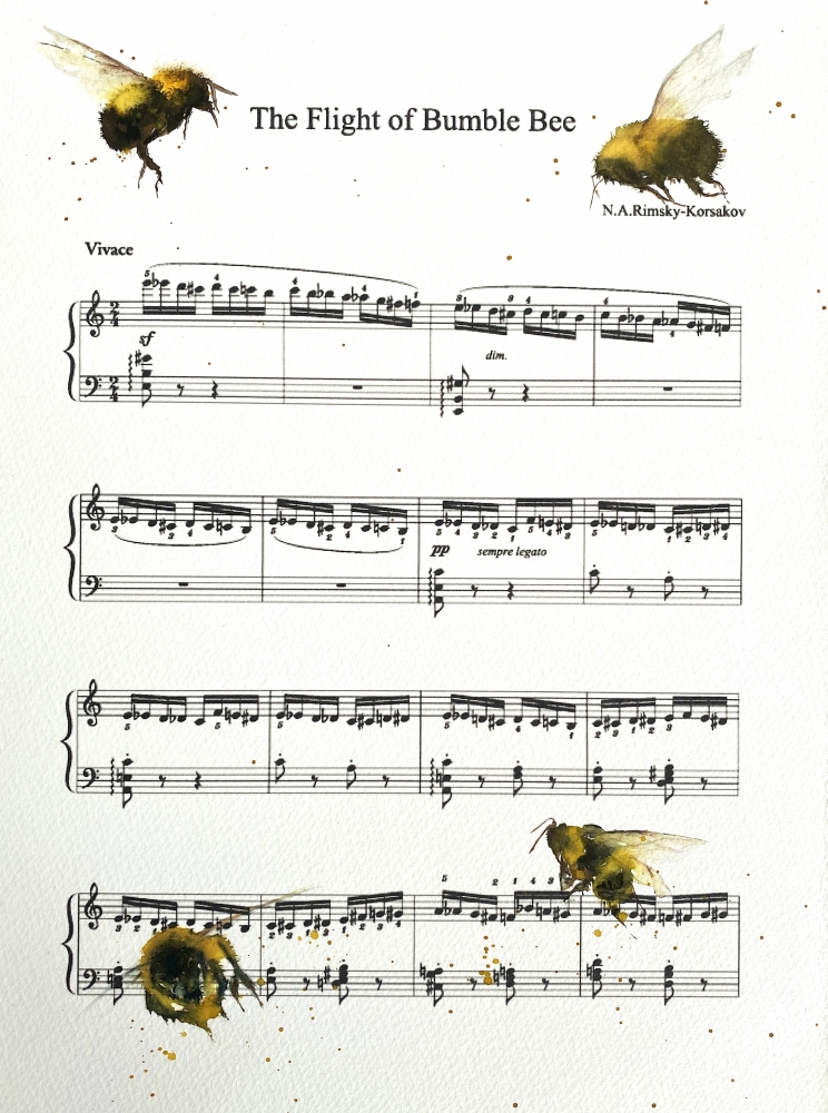 Flight of the Bumble Bee on sheet music