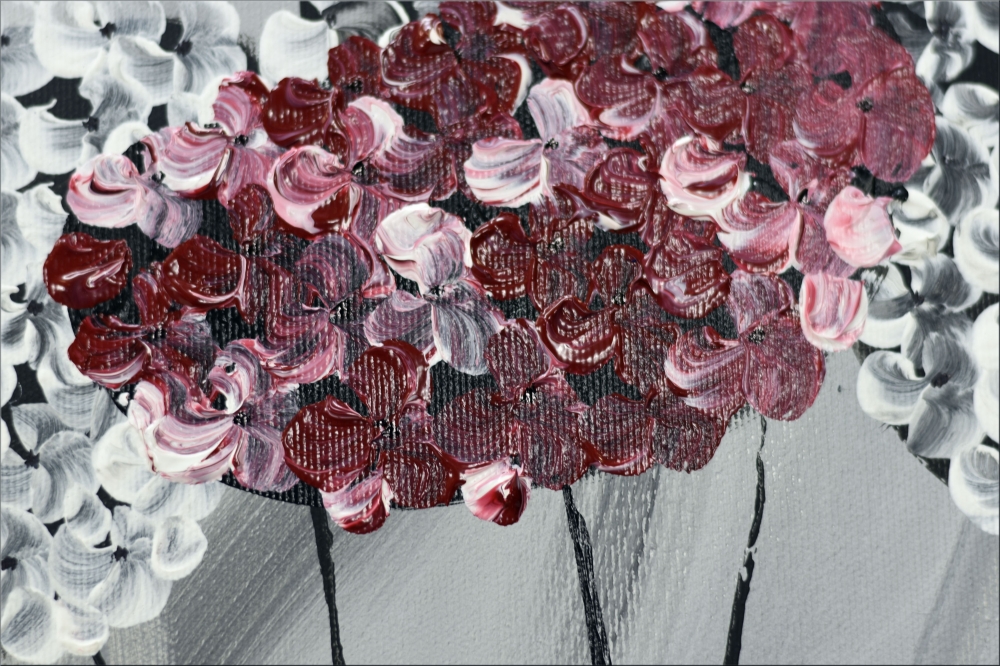 Hydrangea 2 - abstract acrylic painting