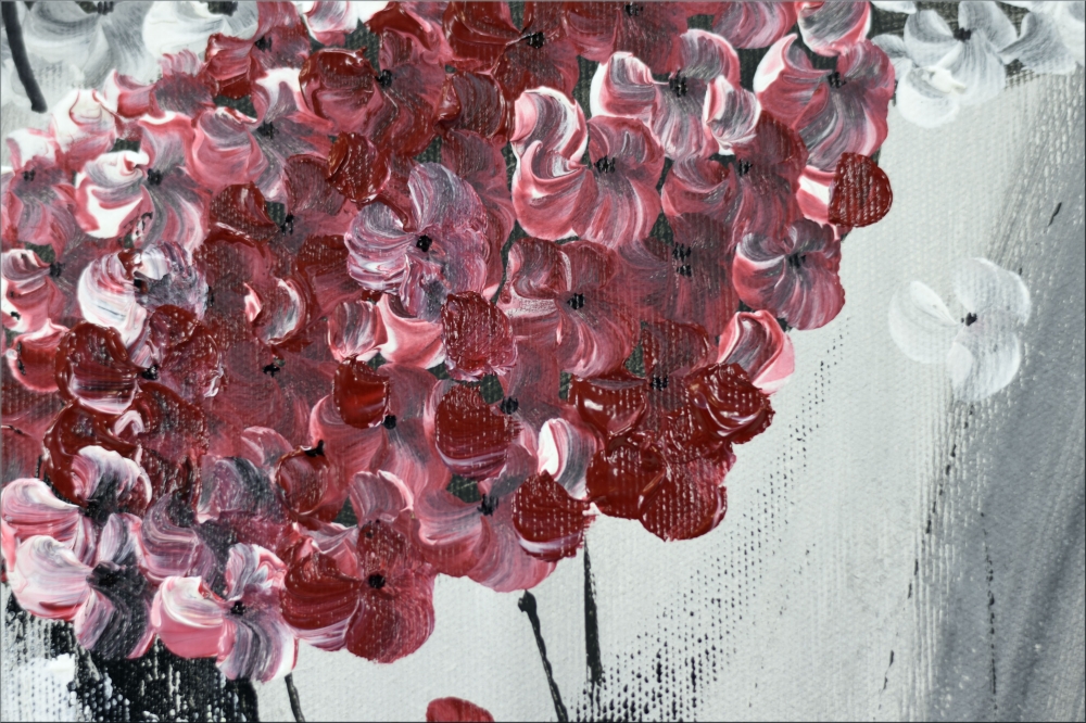 Hydrangea 2 - abstract acrylic painting