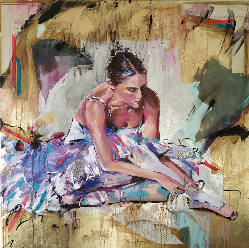 New Chance -Original Ballerina painting-Ballet painting