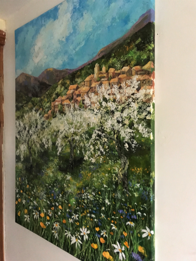 WHEN SPRING BREAKS THROUGH -LANDSCAPE PAINTING