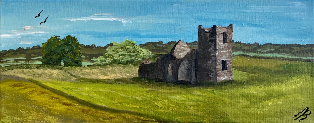 Knolton Church on a Panoramic Canvas