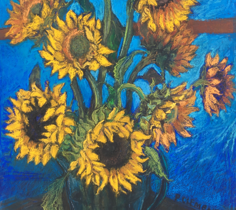 Van Gogh influenced Sunflowers