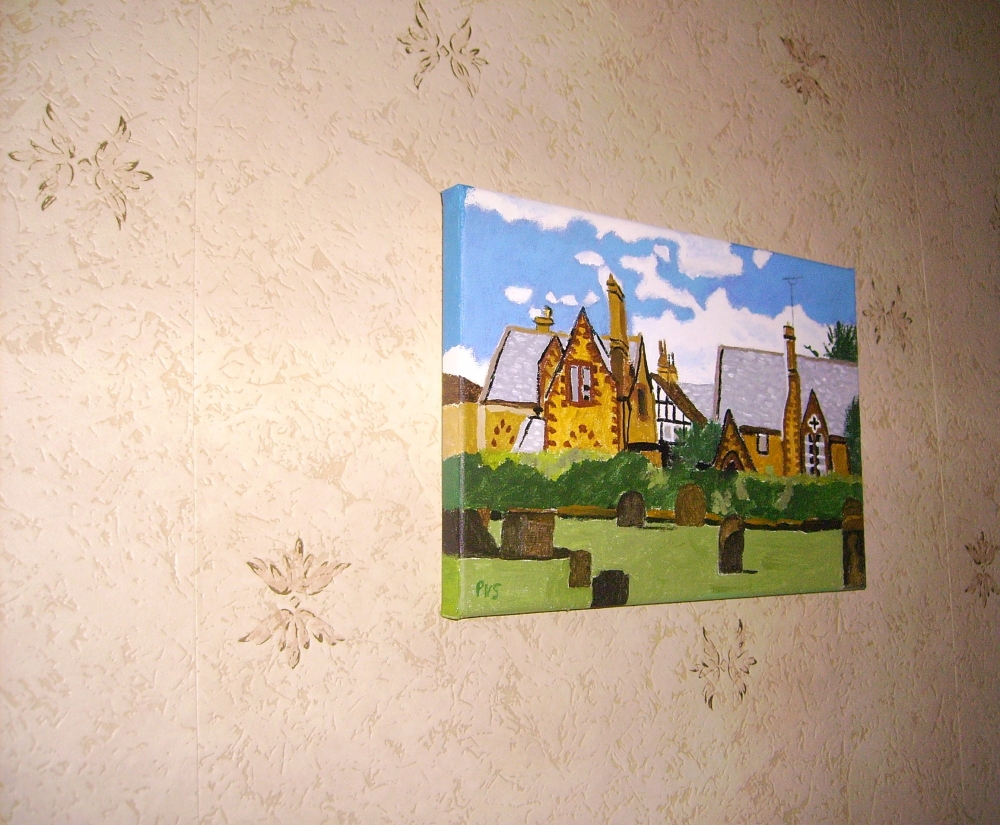 St Peters church yard at Winchcombe.