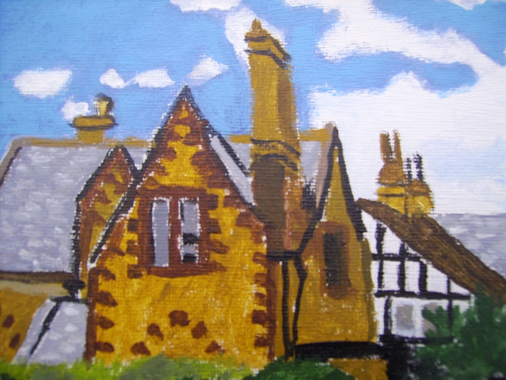 St Peters church yard at Winchcombe.