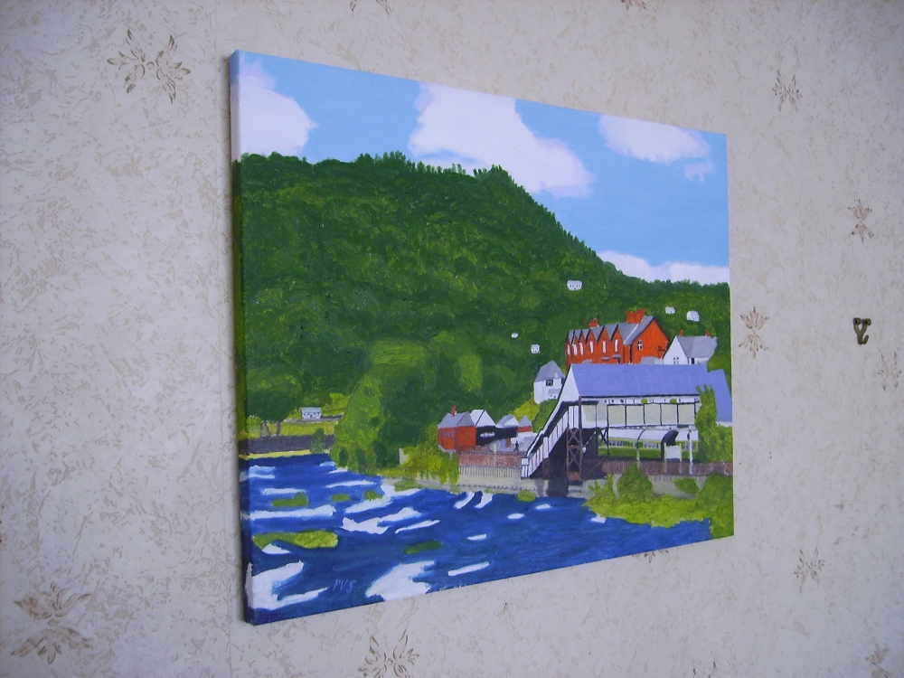 Llangollen Railway station by the river.