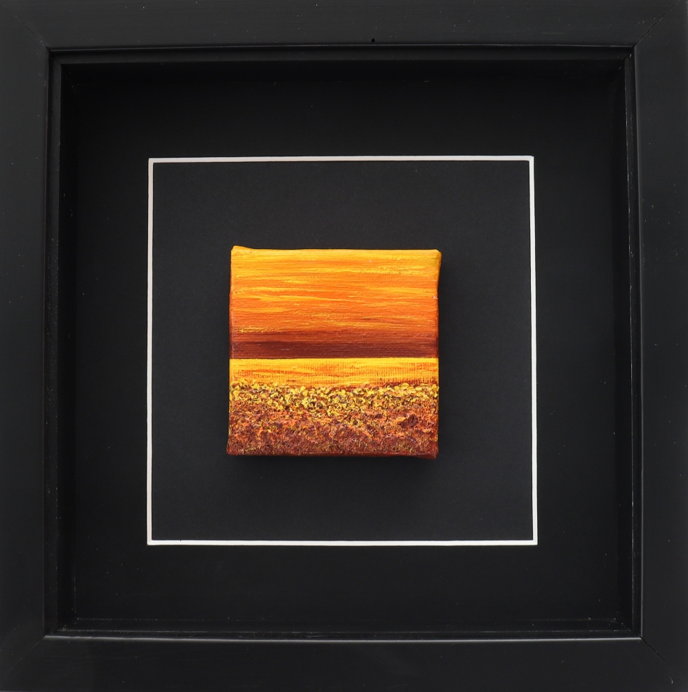 Yellow & Burnt Sienna - (2.75x2.75 inches #3)