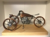 Vintage three wheeled motorcycle 