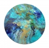 XL abstract round painting art 