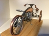 Vintage three wheeled motorcycle 