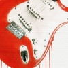 Bleedin' Guitar (On canvas)