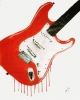 Bleedin' Guitar (On canvas)